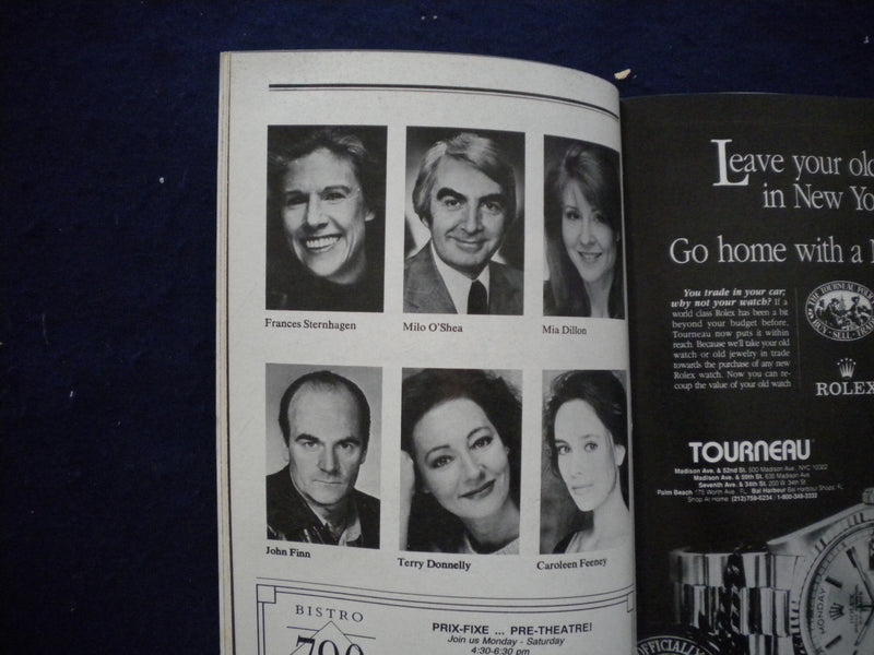 1992 REMEMBRANCE PLAYBILL - FRANCES STERHAGEN + 2 SIGNATURES - J 8323