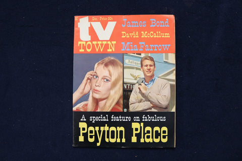 1960'S TV TOWN MAGAZINE - PEYTON PLACE - MIA FARROW COVER - E 19322
