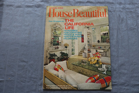 1971 MARCH HOUSE BEAUTIFUL MAGAZINE - THE CALIFORNIA LIFE - E 9394