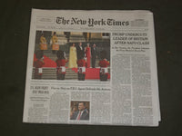 2018 JULY 13 NEW YORK TIMES-TRUMP UNDERCUTS BRITAIN THERESA MAY AFTER NATO CLASH