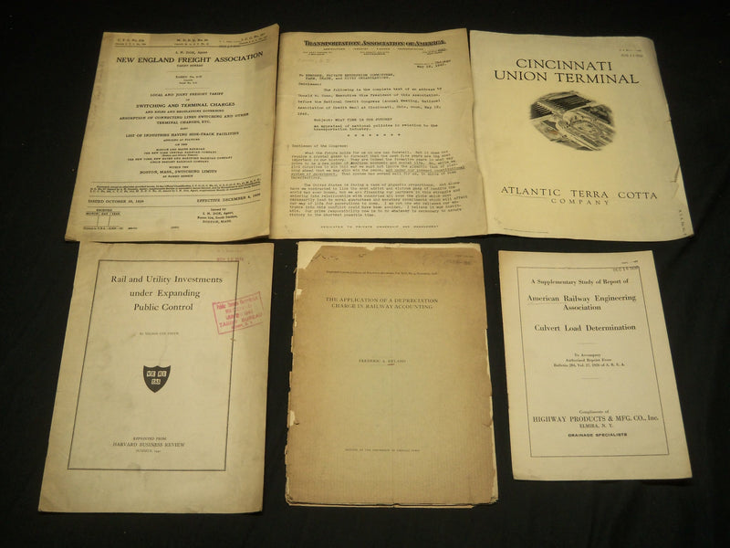 1907-1950 ASSORTED RAILROAD PUBLICATIONS LOT OF 26 ISSUES - J 5402