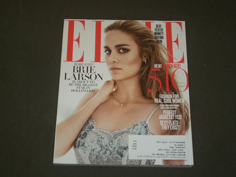 2016 MARCH ELLE MAGAZINE - BRIE LARSON COVER - B 1816