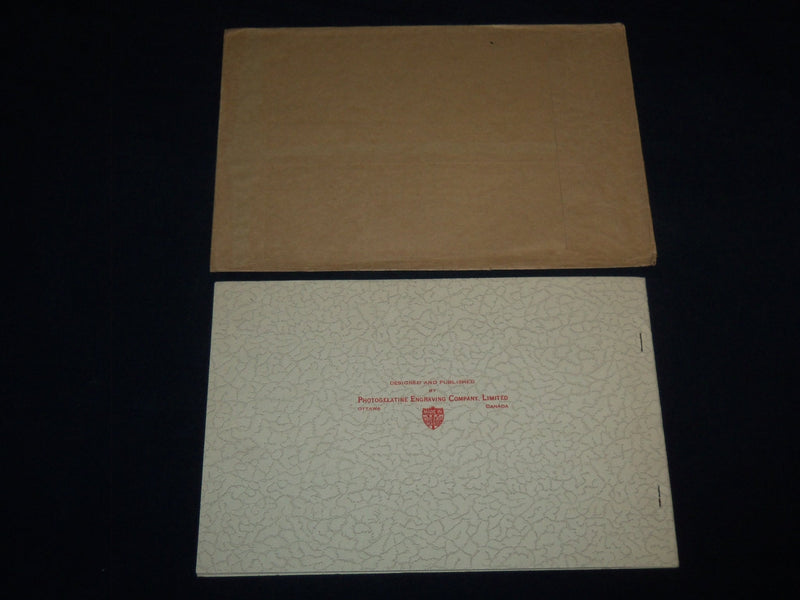 1940'S SOUVENIR VIEWS OF WINDSOR ONTARIO BOOK WITH ENVELOPE - J 8532