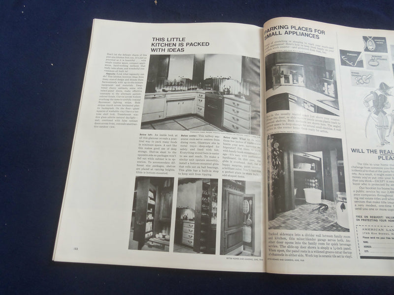1968 JUNE BETTER HOMES AND GARDENS MAGAZINE - NICE COVER, PHOTOS & ADS- ST 4628R