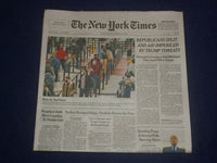 2020 DEC 24 NEW YORK TIMES -REPUBLICANS SPLIT AND AID IMPERILED BY TRUMP THREATS
