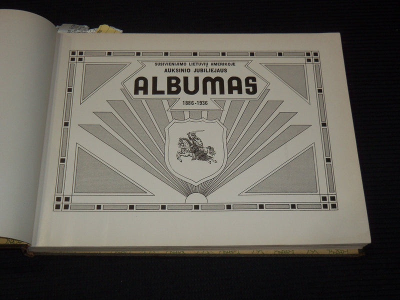 1936 SUSIVIENIJIMO LIETUVIU AMERIKOJE ALBUMAS VOLUME - LITHUAIAN - KD 5403E