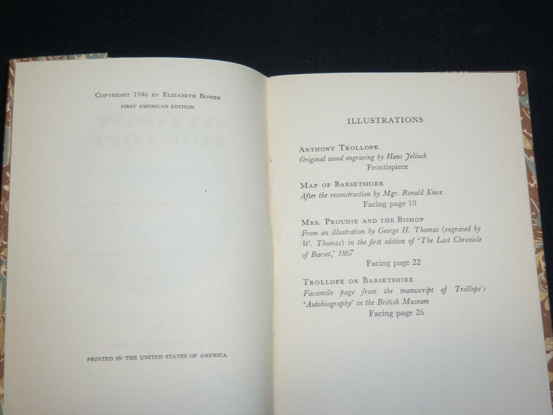 1946 ANTHONY TROLLOPE - A NEW JUDGEMENT BOOK BY ELIZABETH BOWEN - J 6546