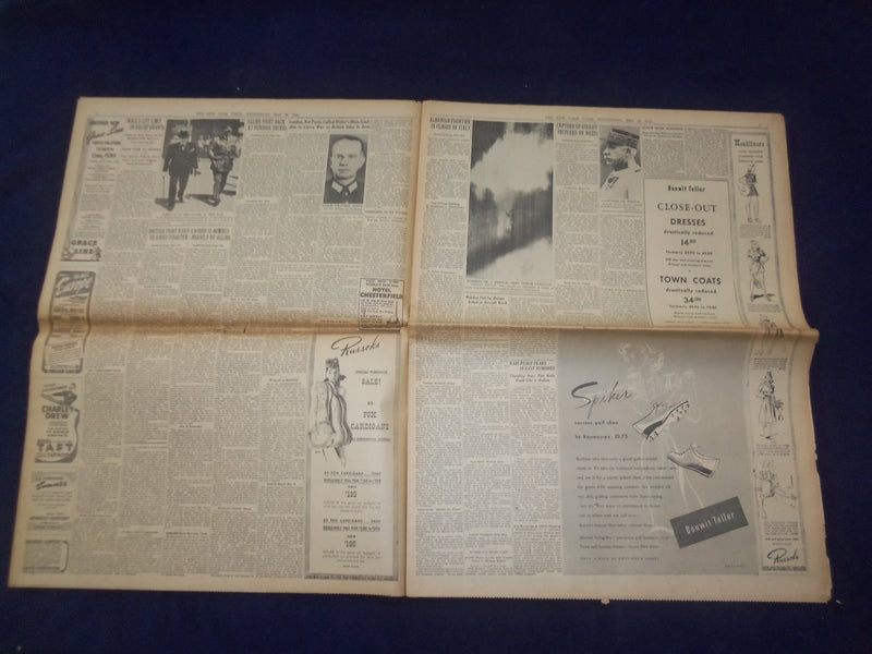 1940 MAY 22 NEW YORK TIMES - NAZIS AT CHANNEL, TRAP ALLIES IN BELGIUM - NP 6495