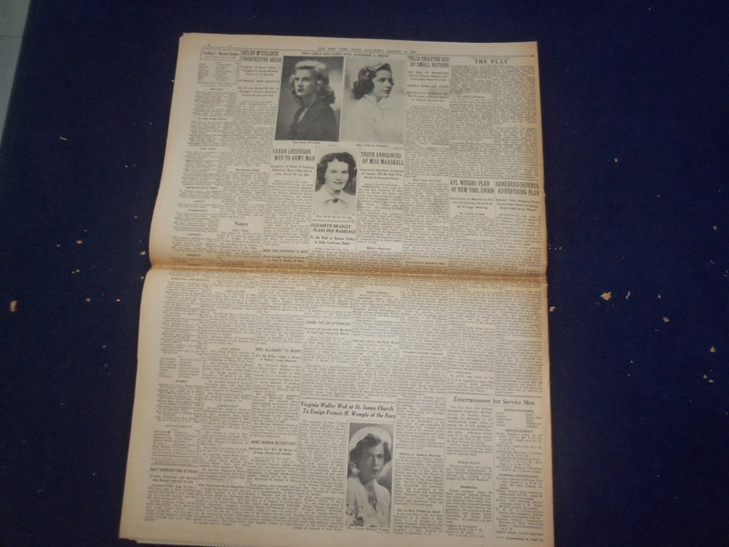 1943 AUG 14 NEW YORK TIMES - ALLIES TAKE RANDAZZO, SWEEP ON FOR MESSINA- NP 6550