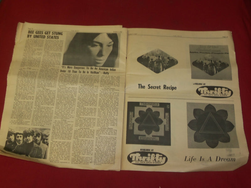 1967 OCT 7 THE BEAT NEWSPAPER - ERIC BURDON - PHOTOS, ARTICLES & ADS - NP 3921