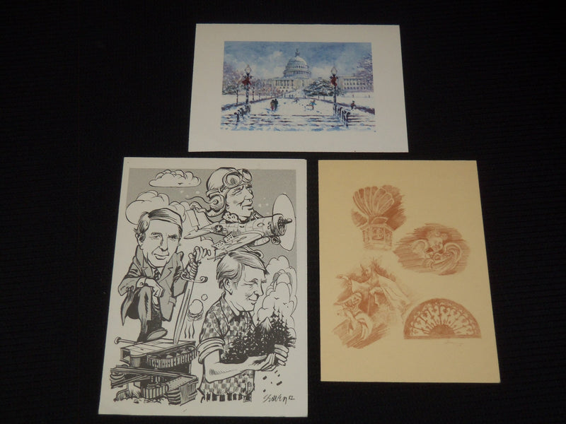 1980'S POLITICAL GREETING CARDS LOT OF 3 - DODD - BOGGS - J 9541