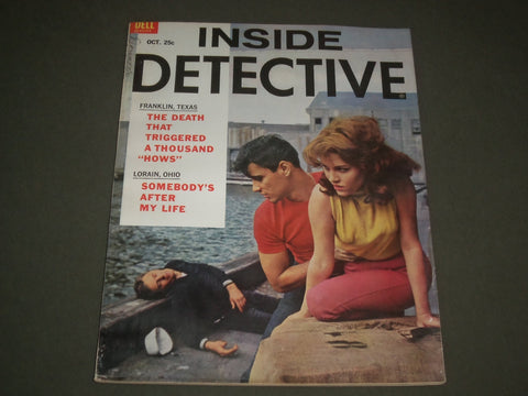 1962 OCTOBER INSIDE DETECTIVE MAGAZINE - SOMEBODY'S AFTER MY LIFE - SP 8099