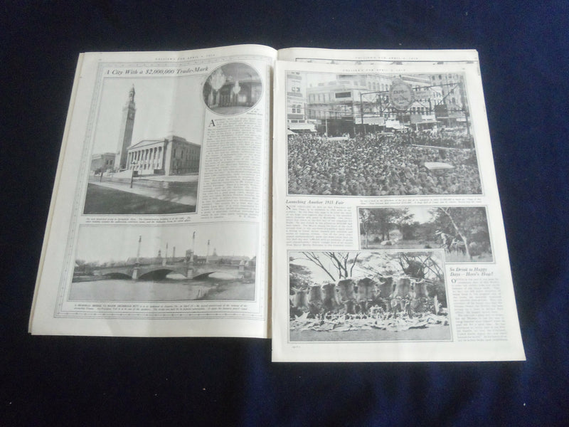 1914 APRIL 4 COLLIER'S MAGAZINE - THE PAINTED SCENE - APRIL FOOL - ST 7094