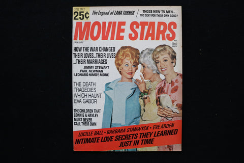 1968 JANUARY MOVIE STARS MAGAZINE - LUCILLE BALL & EVE ARDEN COVER - E 24228