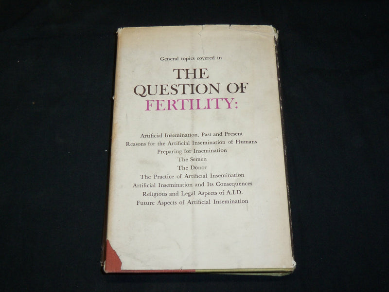 1960 THE QUESTION OF FERTILITY BOOK BY GEORGE'S VALENSIN M. D. - KD 2761M