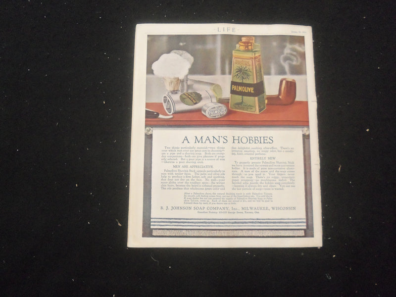 1916 JANUARY 20 LIFE MAGAZINE - JOHNNY'S DREAM - L 762P