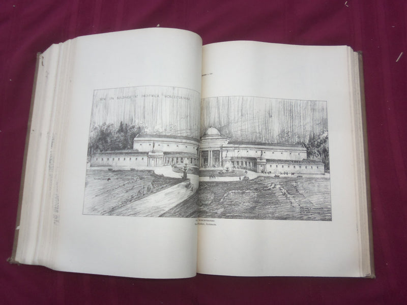 1928 JAN-DEC THE BUILDER U. K. MAGAZINE BOUND VOLUMES - 2 VOLS - FOLD OUTS- C 27
