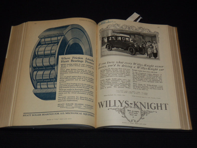 1925 APRIL 15-OCTOBER 1 FORBES MAGAZINE BOUND VOLUME - NICE ADS - R 10A