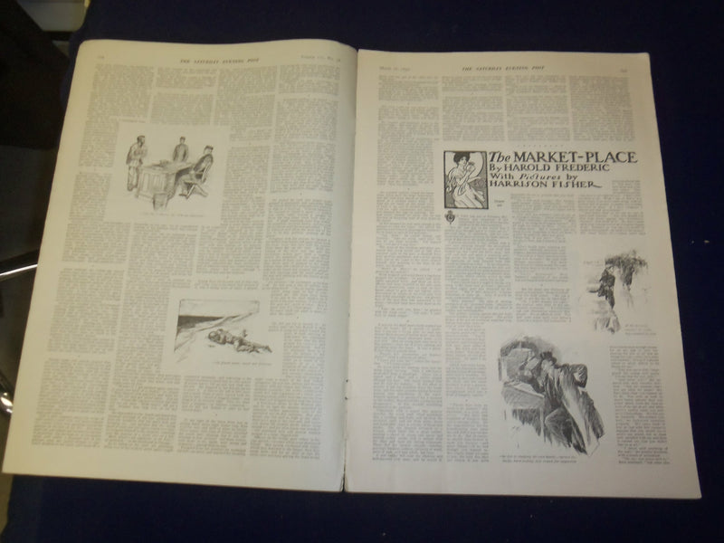 1899 MARCH 18 THE SATURDAY EVENING POST MAGAZINE - NICE ILLUSTRATIONS - B 6697