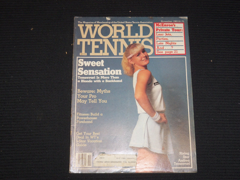 1983 NOVEMBER WORLD TENNIS MAGAZINE - ANDREA TEMESVARI COVER - ST 1004P