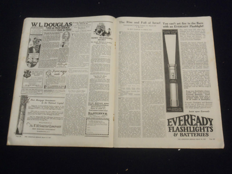 1922 MARCH 18 CHRISTIAN HERALD MAGAZINE - THE LAST SNOW - ST 6595
