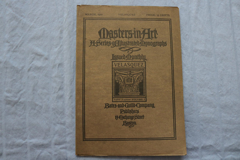 1900 MARCH MASTERS IN ART ILLUSTRATED MONOGRAPHS - VELASQUEZ- ST 5508G