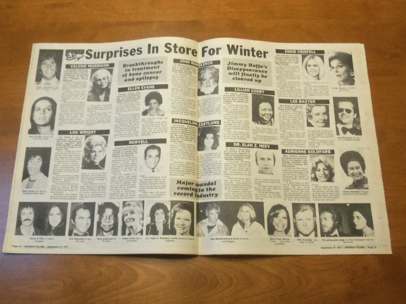 1977 SEP 27 MIDNIGHT GLOBE NEWSPAPER - ELVIS WAS NEARLY SHOT BY HUSBAND- NP 4733