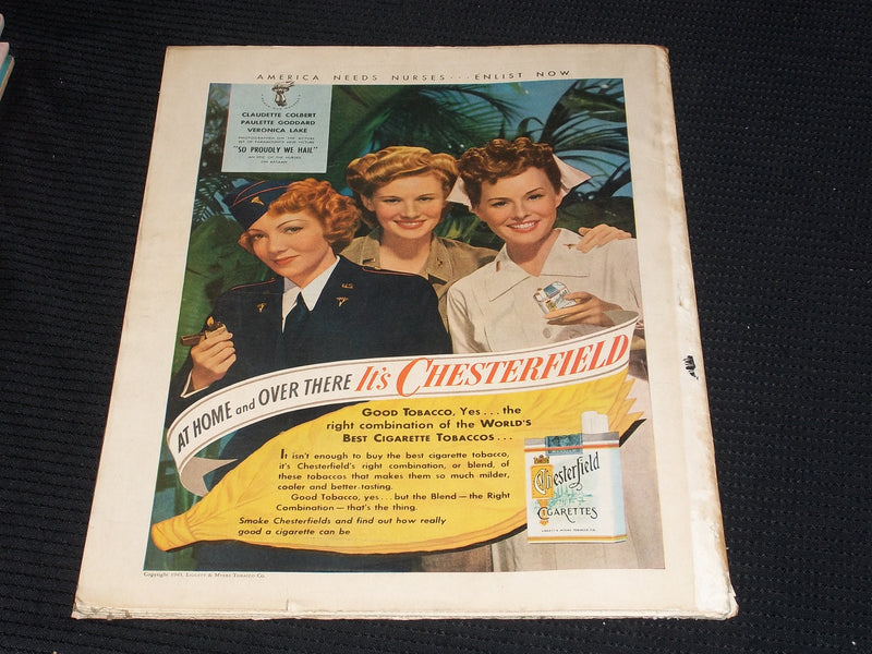 1943 SEPTEMBER PHOTOPLAY & MIRROR MAGAZINE - OLIVIA DE HAVILLAND COVER - E 1849