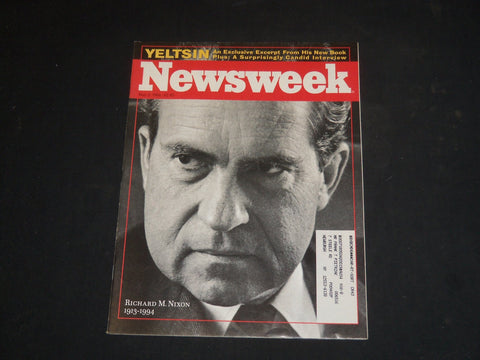 1994 MAY 2 NEWSWEEK MAGAZINE - RICHARD M. NIXON, 1913-1994 - NW 512