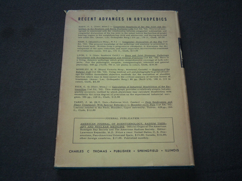 1953 MAN'S BACK HARDCOVER BOOK BY THEODORE A. WILLIS M. D. - KD 6215