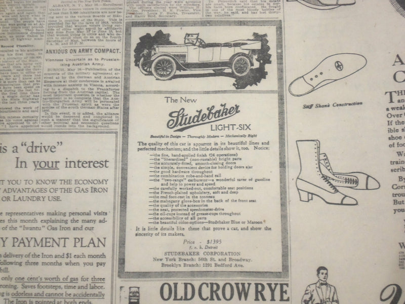 1918 MAY 17 NEW YORK TIMES - BALFOUR SAYS DOOR OPEN TO PEACE OFFER - NT 8197