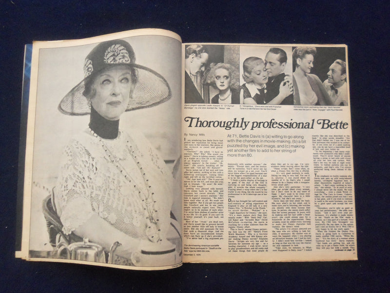 1979 DEC 2 CHICAGO TRIBUNE MAGAZINE SECTION -JERRY SLOAN - BETTE DAVIS - NP 6427