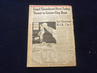 1965 MAY 5 BOSTON RECORD AMERICAN NEWSPAPER - REBELS 'ELECT' PRESIDENT - NP 6282