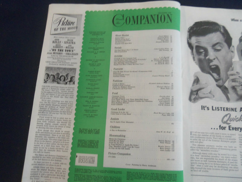 1949 DEC WOMAN'S HOME COMPANION MAGAZINE - MERRY CHRISTMAS TO ALL - ST 1115E
