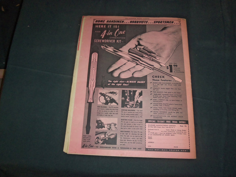 1949 MAY THE NATIONAL POLICE GAZETTE MAGAZINE - EDDIE ARCARO - B 5934