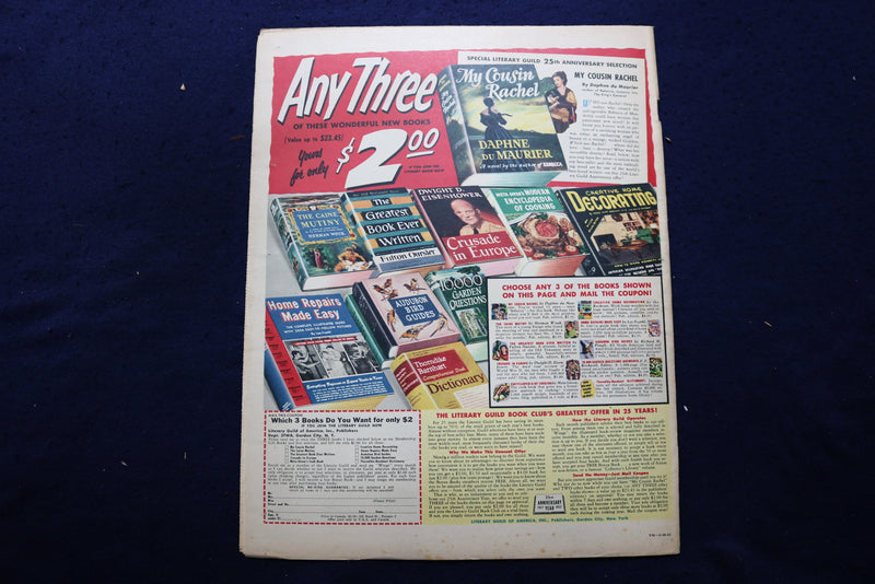 1952 MARCH 30 THIS WEEK MAGAZINE - BLOOD BANK ON RAILS COVER - E 22940