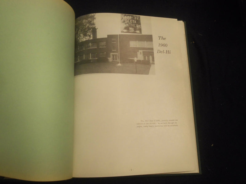 1960 THE DEL-HI DELTA HIGH SCHOOL YEARBOOK - DELTA, OHIO - YB 2758