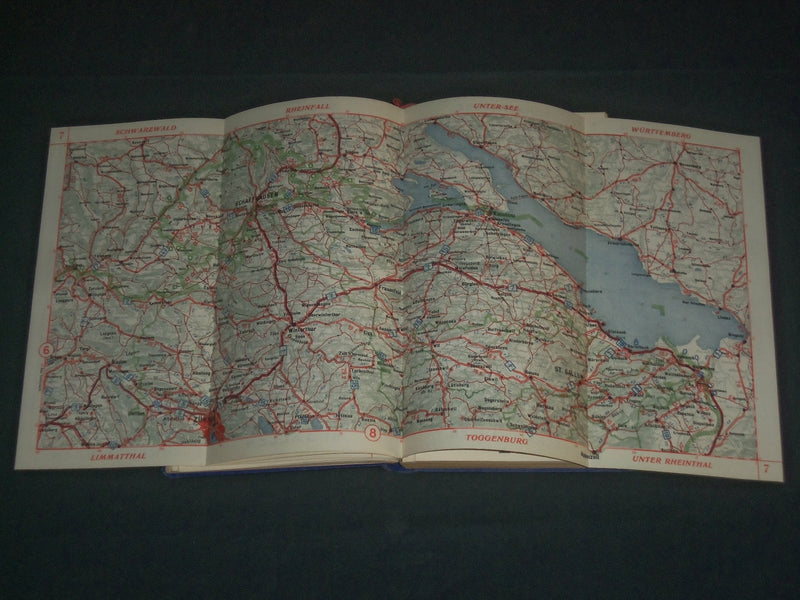1929 GUIDE TO ROUTIER DE L'AUTOMOBILE - CLUB DE SUISSE - GREAT MAPS - KD 5452