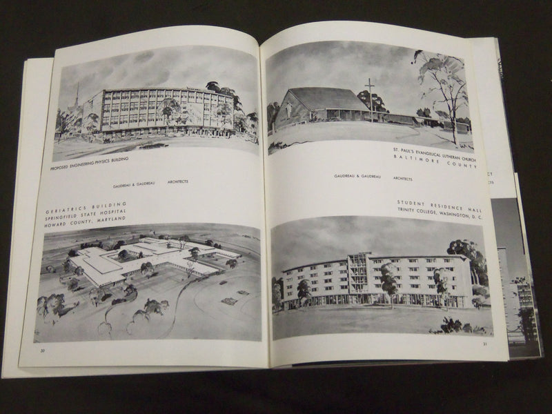 1955-1957 AIA WORK OF MARYLAND ARCHITECTS BALTIMORE CHAPTER LOT OF 2 - II 3332