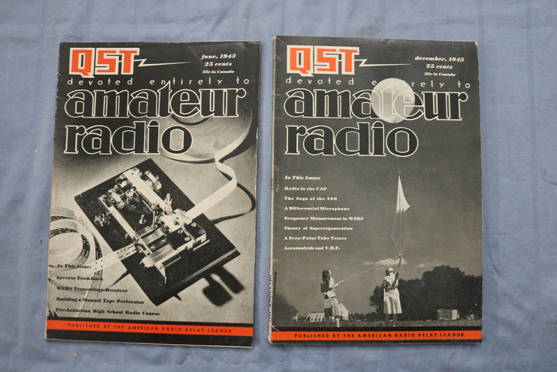 1934-1951 QST AMATEUR RADIO MAGAZINE - LOT OF 18 - O 3912