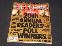 1990 FEBRUARY 28 CIRCUS MAGAZINE - 20TH READER'S POLL FRONT COVER - E 7660
