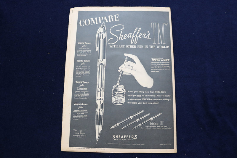 1952 AUG 31 WASHINGTON STAR PICTORIAL MAGAZINE - OUTDOOR ARTISTS COVER - E 23328