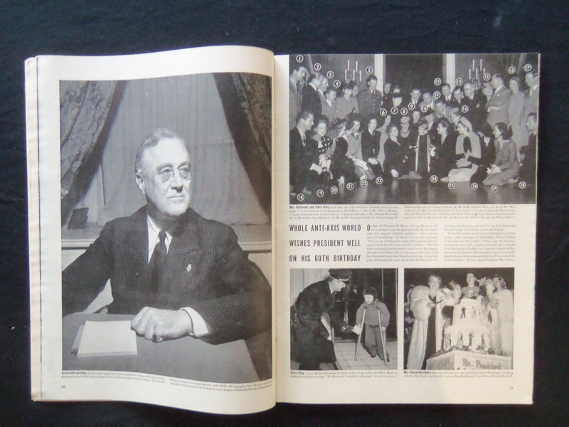 1942 FEBRUARY 9 LIFE MAGAZINE - VERSAILLES NIGHTCLUB CHORUS IN NEW YORK - L 273
