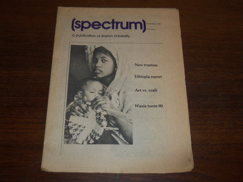 1975 NOVEMBER 5 SPECTRUM BOSTON UNIVERSITY NEWSPAPER - VOLUME 3 NO. 5 - K 1262