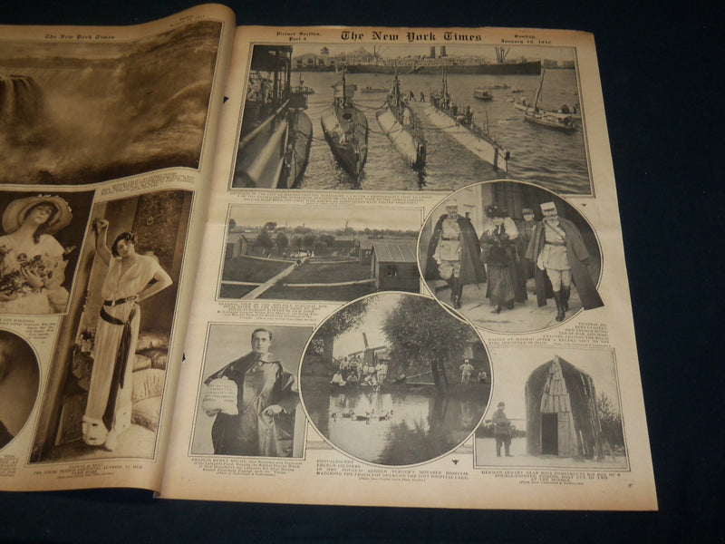 1917 JANUARY 14 NEW YORK TIMES ROTO PICTURE SECTION - RUTH LAW - NT 8981
