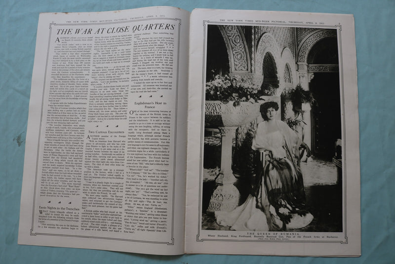 1915 APRIL 8 NEW YORK TIMES MID-WEEK PICTORIAL - WE MUST HAVE MORE MEN - NP 9134