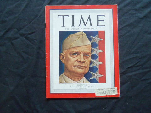 1943 SEPTEMBER 13 TIME MAGAZINE - DWIGHT D. EISENHOWER - T 881