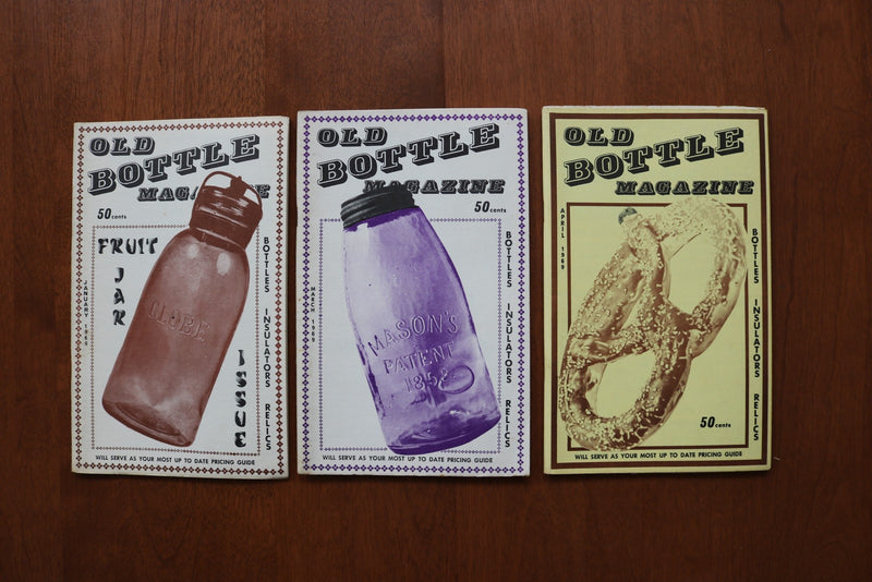 1968-1970 OLD BOTTLE MAGAZINE & ANTIQUE BOTTLES MAGAZINE - LOT OF 17 - O 3933