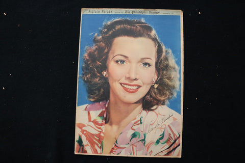 1944 JANUARY 23 PICTURE PARADE MAGAZINE - ELEANOR LANDIS COVER - E 26327