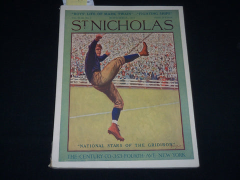 1915 NOVEMBER ST. NICHOLAS MAGAZINE - NORMAN ROCKWELL ILLUSTRATION - J 3647